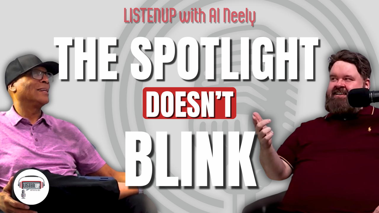 The Spotlight Doesn't Blink podcast episode with Tim Loulies on ListenUp Podcast