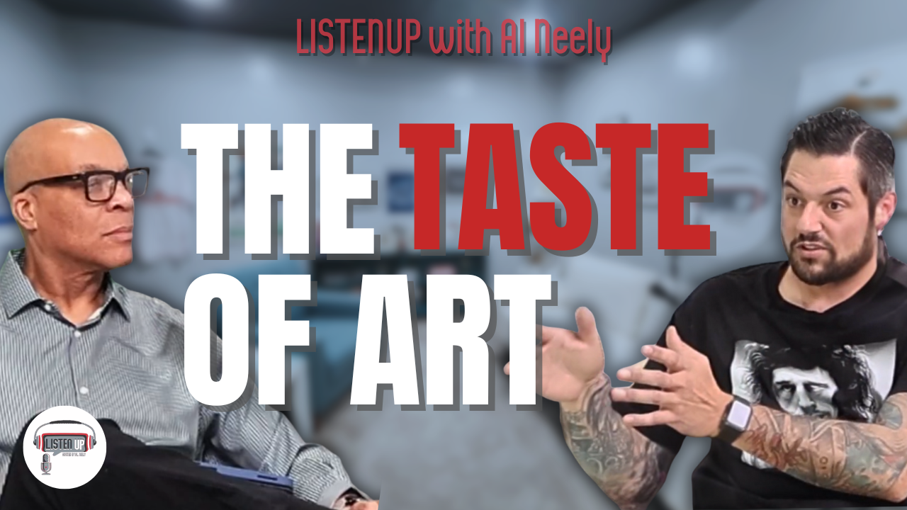 The Taste of Art podcast episode with Chef Jeremiah Cardinal on ListenUp Podcast