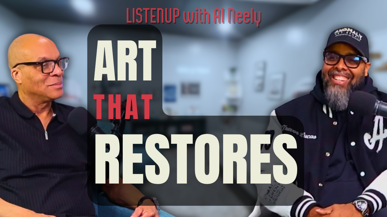 Trevor Lucas discusses art that restores communities on ListenUp Podcast